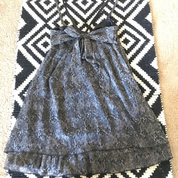 Volcom Last Call Party Dress gray black Lace M - Picture 4 of 8